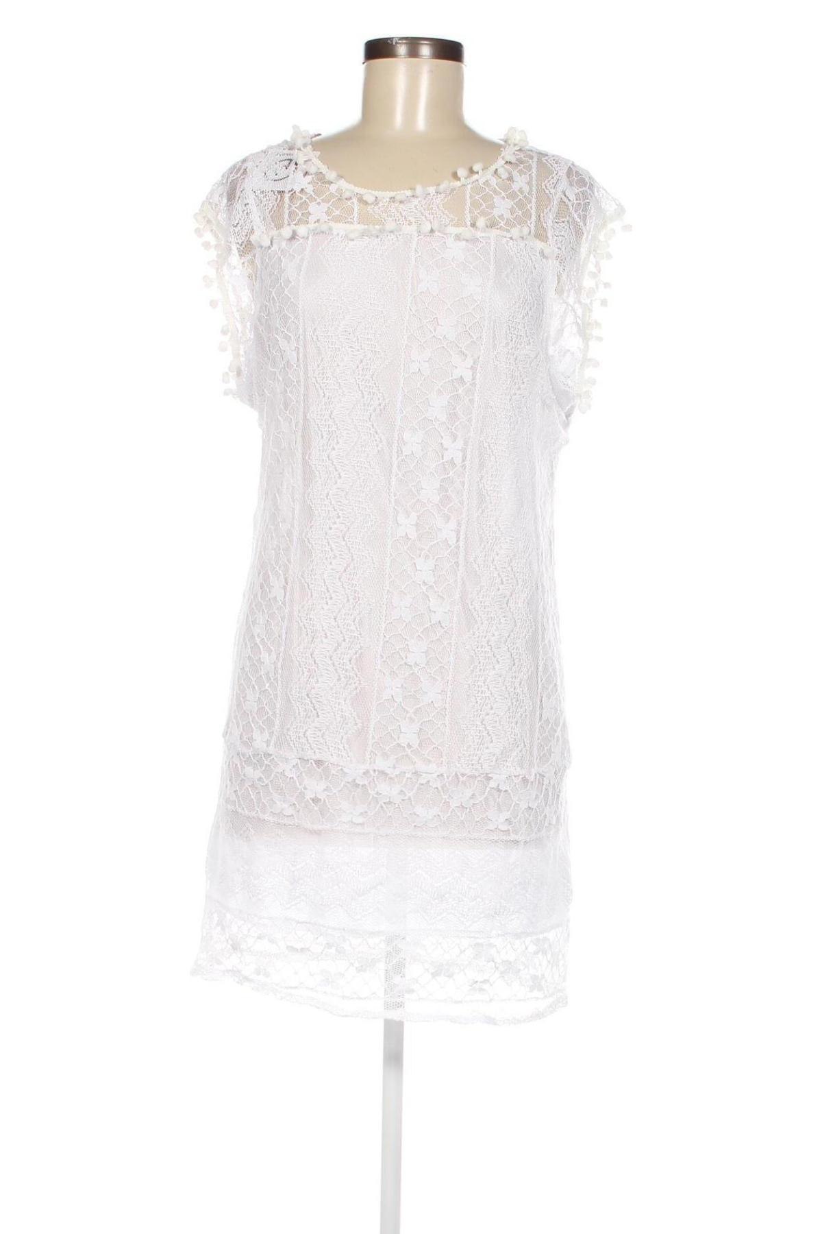 Kleid Vicabo, Größe S, Farbe Weiß, Preis 22,27 €