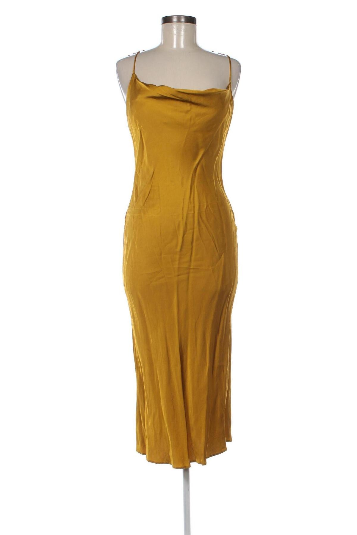 Рокля Zara, Размер S, Цвят Жълт, Цена 30,40 лв.