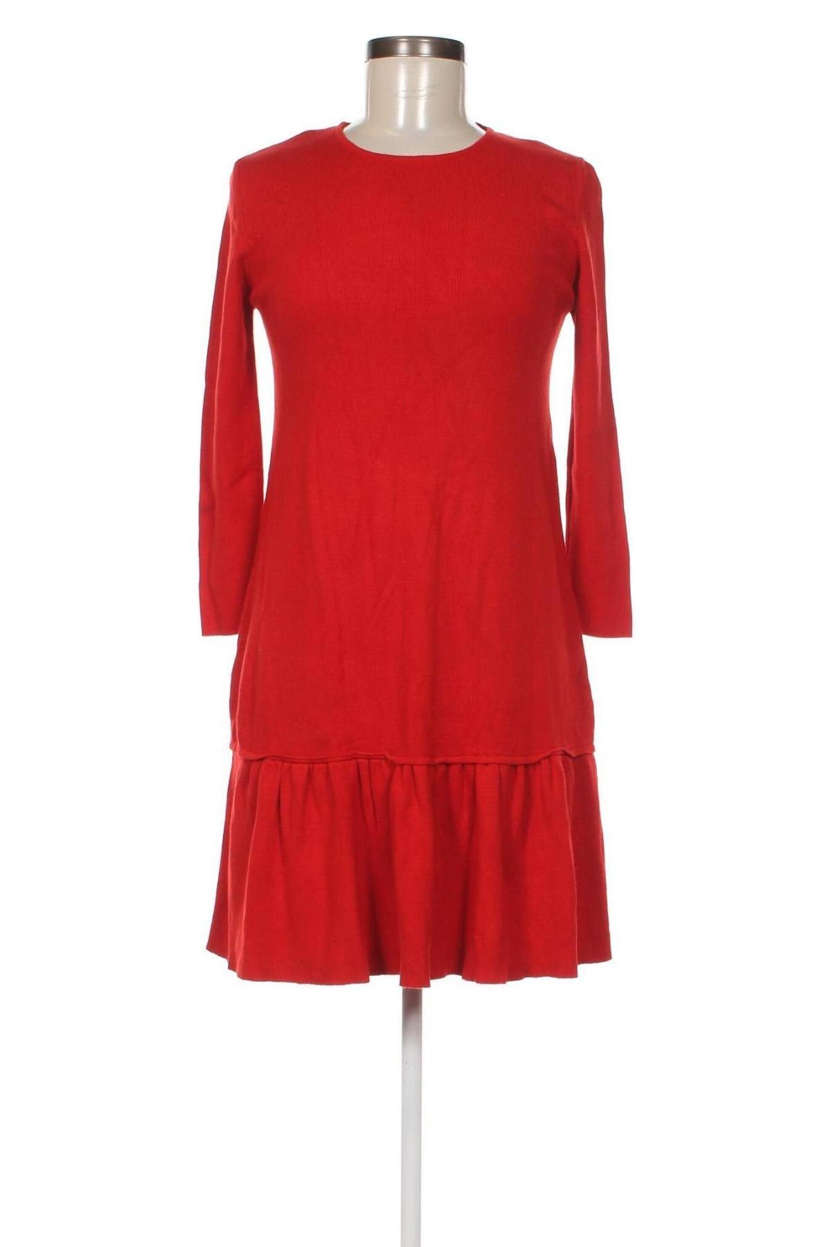 Rochie Zara Knitwear, Mărime M, Culoare Roșu, Preț 61,00 Lei