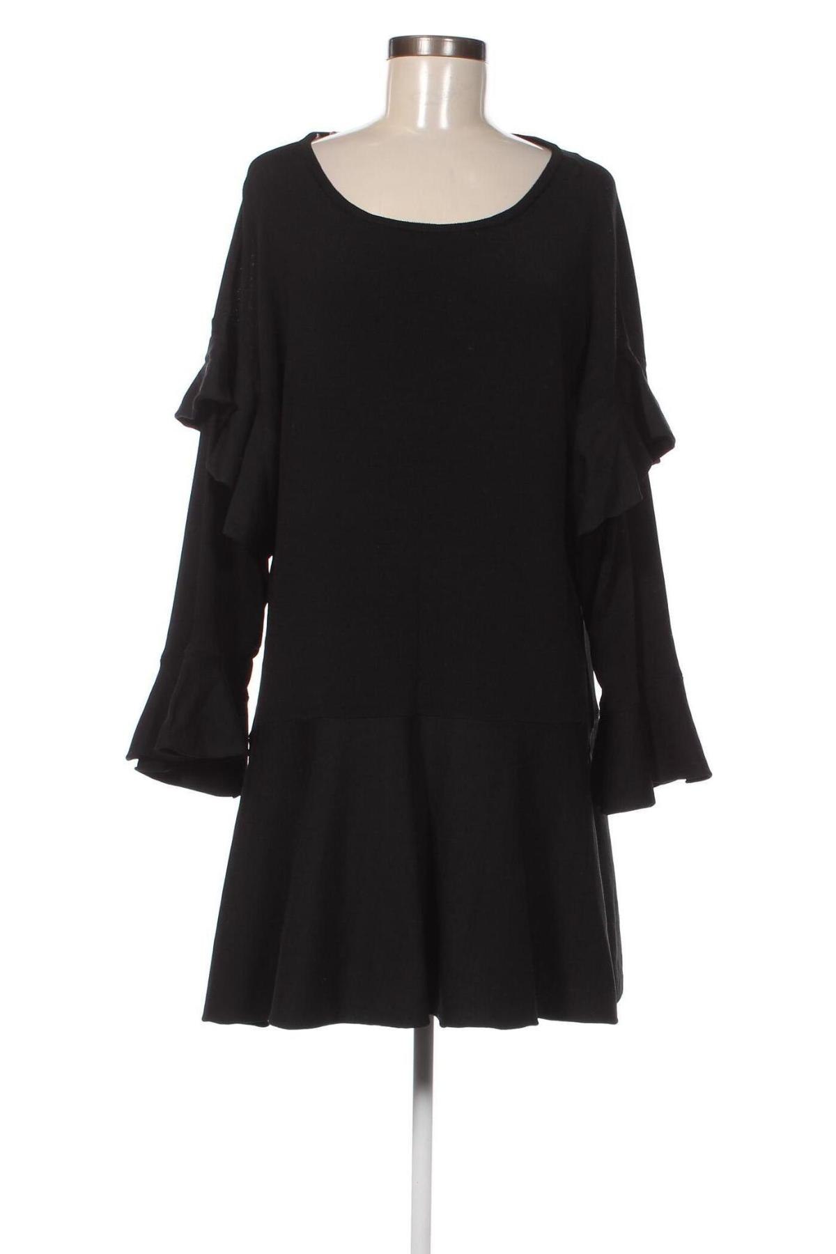 Rochie Zara Knitwear, Mărime M, Culoare Negru, Preț 18,91 Lei