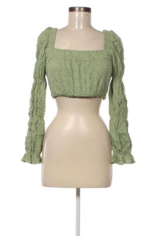 Bluză de femei Bershka, Mărime S, Culoare Verde, Preț 61,99 Lei