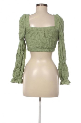 Bluză de femei Bershka, Mărime S, Culoare Verde, Preț 61,99 Lei