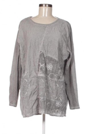 Γυναικεία μπλούζα Made In Italy, Μέγεθος XXL, Χρώμα Γκρί, Τιμή 19,99 €