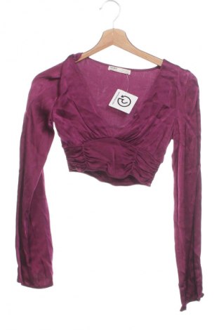 Damen Shirt Pull&Bear, Größe XS, Farbe Lila, Preis € 3,99