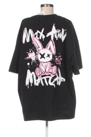 Γυναικείο t-shirt SHEIN, Μέγεθος 4XL, Χρώμα Μαύρο, Τιμή 10,99 €