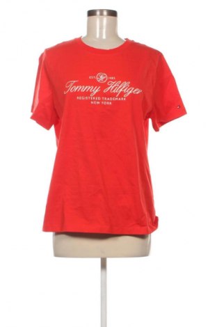 Damski T-shirt Tommy Hilfiger, Rozmiar XL, Kolor Czerwony, Cena 268,99 zł