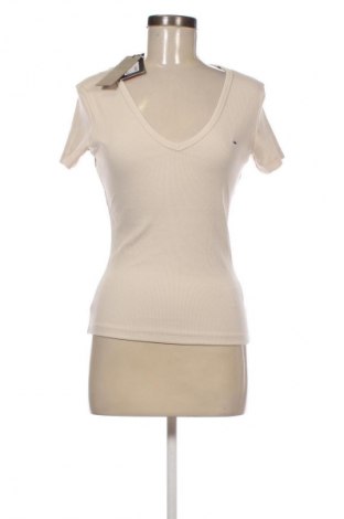 Damen T-Shirt Tommy Jeans, Größe S, Farbe Beige, Preis 35,99 €