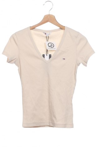 Γυναικείο t-shirt Tommy Jeans, Μέγεθος XS, Χρώμα  Μπέζ, Τιμή 52,99 €