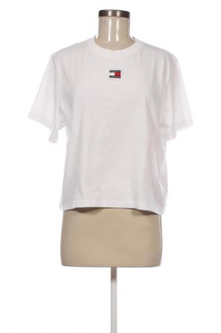 Damski T-shirt Tommy Jeans, Rozmiar L, Kolor Biały, Cena 252,99 zł