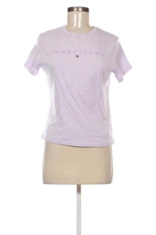 Damski T-shirt Tommy Jeans, Rozmiar L, Kolor Fioletowy, Cena 252,99 zł