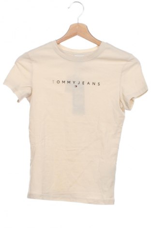 Γυναικείο t-shirt Tommy Jeans, Μέγεθος XS, Χρώμα  Μπέζ, Τιμή 37,99 €