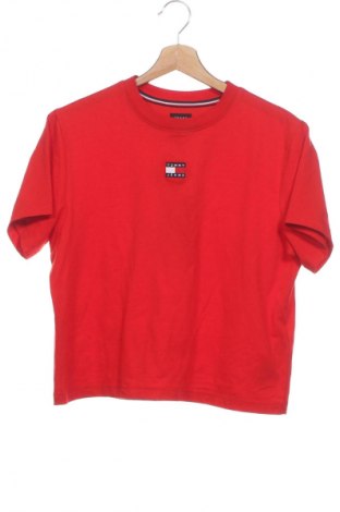 Дамска тениска Tommy Jeans, Размер XS, Цвят Червен, Цена 82,99 лв.