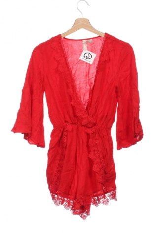 Dámská krátká kombinéza  H&M Divided, Velikost XXS, Barva Červená, Cena  319,00 Kč