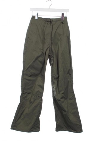 Pantaloni de femei Calvin Klein Jeans, Mărime XS, Culoare Verde, Preț 654,99 Lei