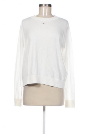 Γυναικείο πουλόβερ Tommy Jeans, Μέγεθος L, Χρώμα Λευκό, Τιμή 129,99 €