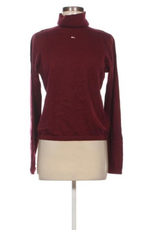 Дамски пуловер Tommy Jeans, Размер L, Цвят Червен, Цена 144,99 лв.