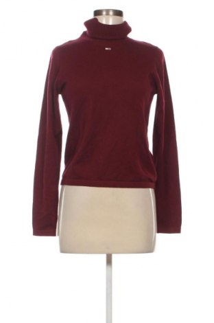 Дамски пуловер Tommy Jeans, Размер M, Цвят Червен, Цена 92,99 лв.