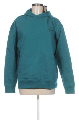 Дамски суичър Tommy Jeans, Размер S, Цвят Зелен, Цена 167,99 лв.
