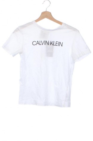 Kinder T-Shirt Calvin Klein Jeans, Größe 11-12y/ 152-158 cm, Farbe Weiß, Preis € 32,99