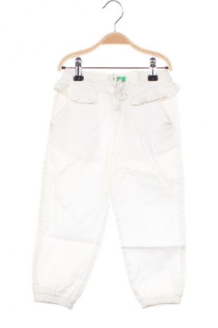 Pantaloni pentru copii United Colors Of Benetton, Mărime 18-24m/ 86-98 cm, Culoare Alb, Preț 63,34 Lei