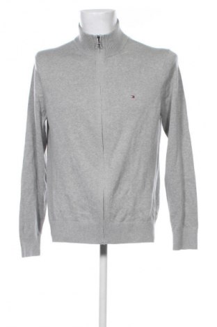 Herren Strickjacke Tommy Hilfiger, Größe L, Farbe Grau, Preis 107,99 €