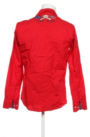 Herrenhemd Camp David, Größe M, Farbe Rot, Preis € 38,99