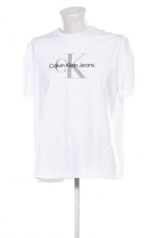 Мъжка тениска Calvin Klein Jeans, Размер L, Цвят Бял, Цена 82,99 лв.