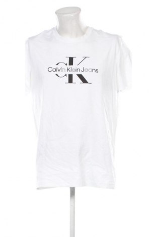Herren T-Shirt Calvin Klein Jeans, Größe XL, Farbe Weiß, Preis € 57,99