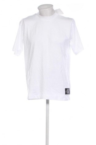 Tricou de bărbați Calvin Klein Jeans, Mărime M, Culoare Alb, Preț 187,99 Lei