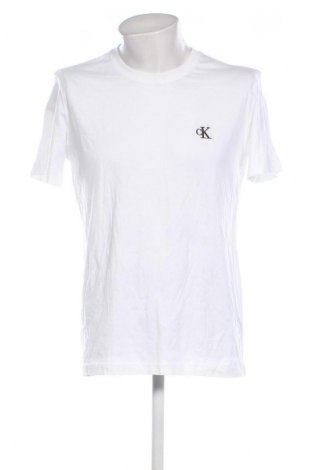 Herren T-Shirt Calvin Klein Jeans, Größe XL, Farbe Weiß, Preis € 35,99