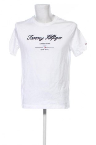 Męski T-shirt Tommy Hilfiger, Rozmiar M, Kolor Biały, Cena 268,99 zł