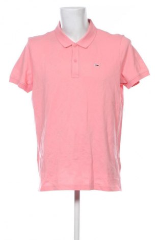 Męski T-shirt Tommy Jeans, Rozmiar XL, Kolor Różowy, Cena 355,99 zł