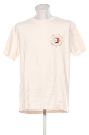 Herren T-Shirt Tommy Jeans, Größe XL, Farbe Ecru, Preis 56,99 €