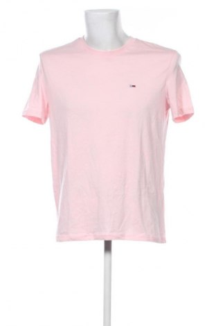 Męski T-shirt Tommy Jeans, Rozmiar XL, Kolor Różowy, Cena 215,99 zł