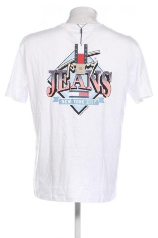 Herren T-Shirt Tommy Jeans, Größe L, Farbe Weiß, Preis 40,99 €