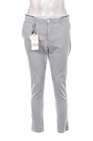 Мъжки панталон Zara, Размер M, Цвят Син, Цена 27,99 лв.