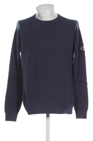Herrenpullover Calvin Klein Jeans, Größe XL, Farbe Blau, Preis 80,99 €