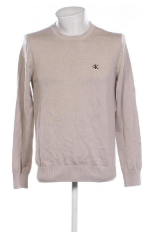 Herrenpullover Calvin Klein Jeans, Größe L, Farbe Beige, Preis 63,99 €