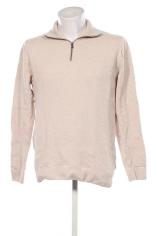 Herrenpullover Jack & Jones, Größe M, Farbe Beige, Preis € 20,99