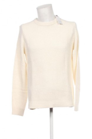 Herrenpullover Jack & Jones, Größe L, Farbe Ecru, Preis € 45,99