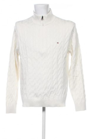 Pulover de bărbați Tommy Hilfiger, Mărime XL, Culoare Ecru, Preț 211,99 Lei
