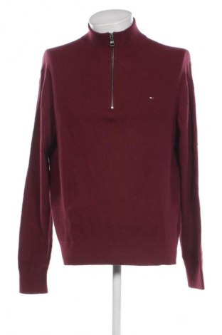 Мъжки пуловер Tommy Hilfiger, Размер XL, Цвят Червен, Цена 219,99 лв.