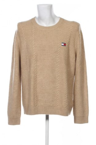 Herrenpullover Tommy Jeans, Größe XXL, Farbe Beige, Preis 83,99 €
