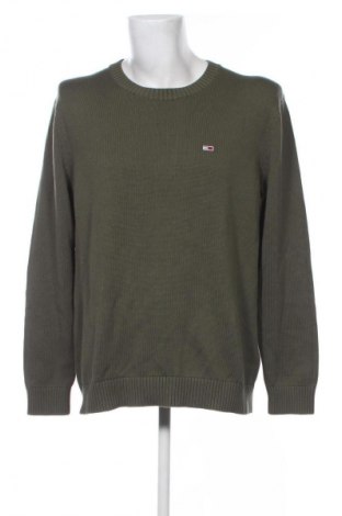 Męski sweter Tommy Jeans, Rozmiar XXL, Kolor Zielony, Cena 422,99 zł