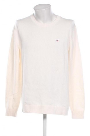 Ανδρικό πουλόβερ Tommy Jeans, Μέγεθος XXL, Χρώμα Εκρού, Τιμή 45,99 €