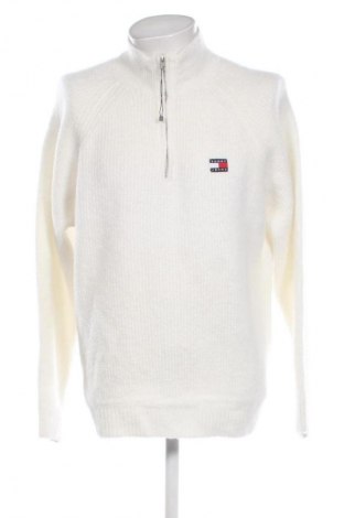 Pulover de bărbați Tommy Jeans, Mărime XL, Culoare Alb, Preț 417,99 Lei