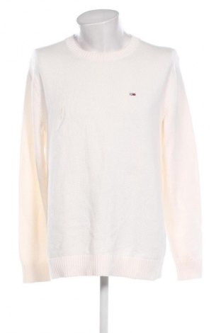 Pulover de bărbați Tommy Jeans, Mărime L, Culoare Ecru, Preț 564,99 Lei