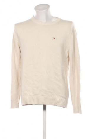 Pulover de bărbați Tommy Jeans, Mărime L, Culoare Bej, Preț 219,99 Lei