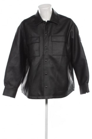 Geacă de piele pentru bărbati Calvin Klein Jeans, Mărime L, Culoare Negru, Preț 422,99 Lei