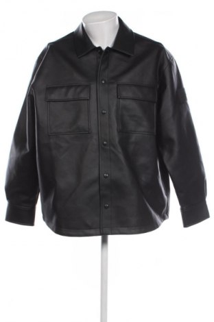 Geacă de piele pentru bărbati Calvin Klein Jeans, Mărime L, Culoare Negru, Preț 699,99 Lei